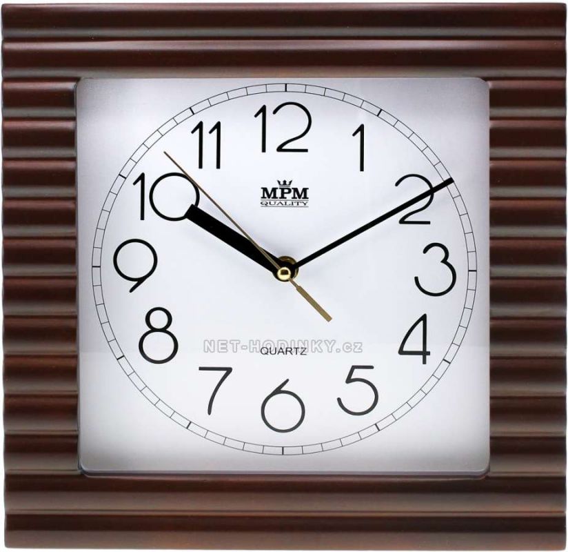 MPM Quality Nástěnné hodiny dřevo 152116 E07.2700.50
