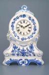 Stolní hodiny porcelánové cibulový dekor 154585