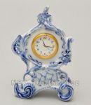 Stolní hodiny porcelánové cibulový dekor 154587