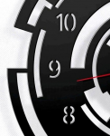 Designové nástěnné hodiny Callisto 40cm (více barev) Barva tmavě šedá 160715 Laskowscy Design Hodiny