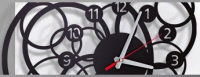 Designové nástěnné hodiny Galaktika 40cm (více barev) Barva tmavě šedá 160721 Laskowscy Design Hodiny