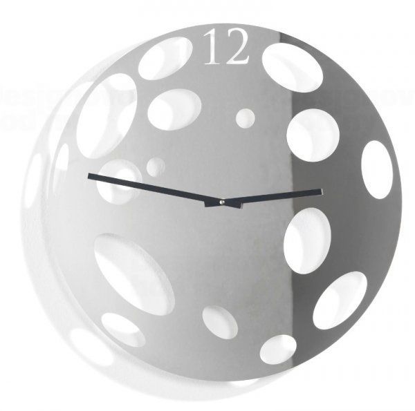Diamantini&Domeniconi Designové hodiny Diamantini a Domeniconi Silver Moon 50cm 160801