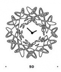 Designové nástěnné hodiny 303 Meridiana 50cm Meridiana barvy kov stříbrný lak 160790 Hodiny