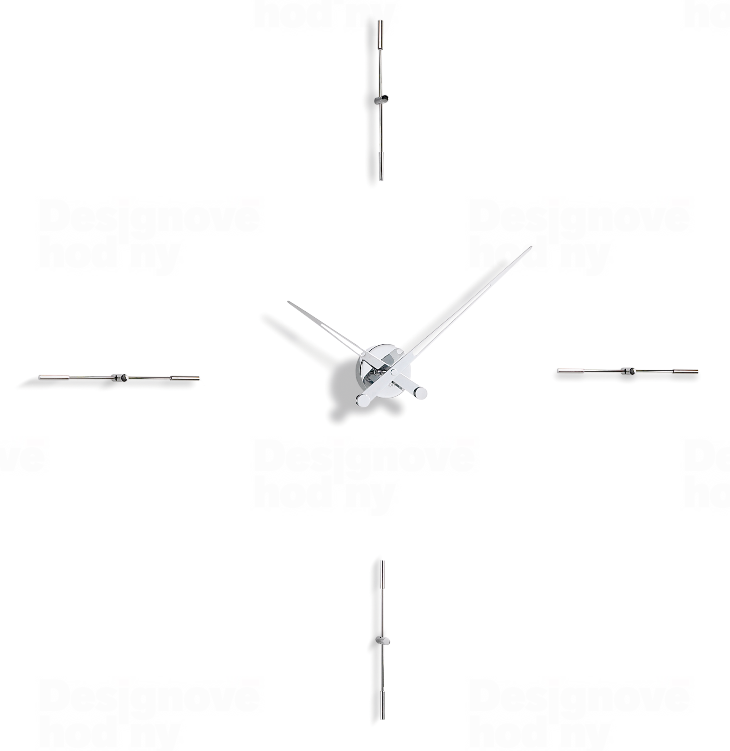 Designové nástěnné hodiny Nomon Merlin Inox 110cm 160942