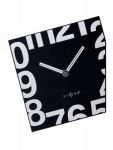 Fisura nástěnné hodiny Esquina Black 21cm 160826