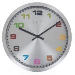 Designové nástěnné hodiny 2907kl Nextime Mercure color 45cm 160988