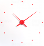 Designové nástěnné hodiny NOMON OJ červené 50cm 160975 Hodiny