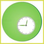 Designové nástěnné hodiny 1200 Calleadesign 26cm (20 barev) Barva světle zelená 161194 Hodiny