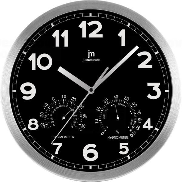 Lowell Italy Designové nástěnné hodiny 14931N Lowell 30cm kulaté černé 161118