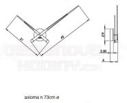 Designové nástěnné hodiny Nomon Axioma Gold Wenge 73cm 161155