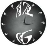 Designové nástěnné hodiny 1503M Calleadesign 45cm Barva černá 161271 Hodiny
