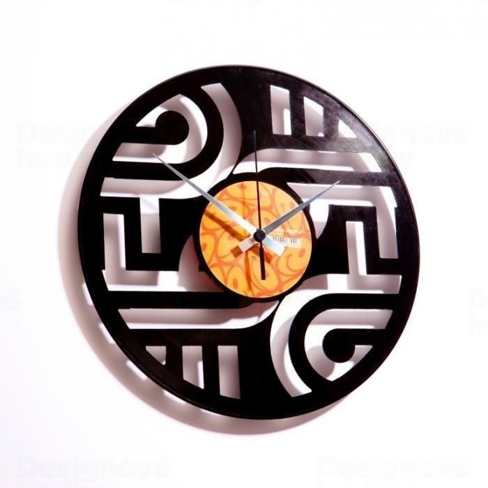 Designové nástěnné hodiny Discoclock 015 Geometry 30cm 161379