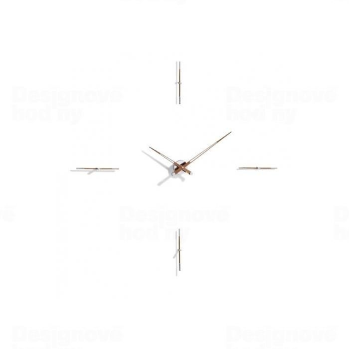Designové nástěnné hodiny Nomon Merlin Walnut 4NG 155cm 161602