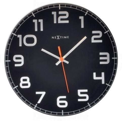 Designové nástěnné hodiny 8817zw Nextime Classy round 30cm 161849