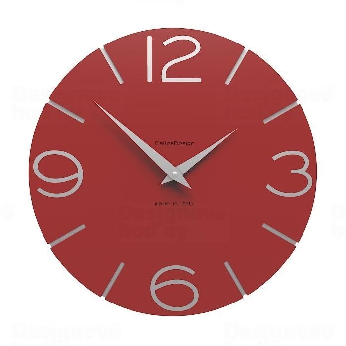 Designové hodiny 10-005 CalleaDesign 30cm (více barev) Barva světle modrá klasik - 74 162003