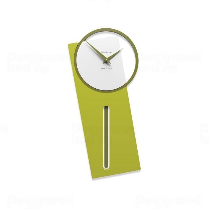 Designové hodiny 11-005 CalleaDesign 59cm (více barev) Barva zelený cedr - 51 163040 Hodiny