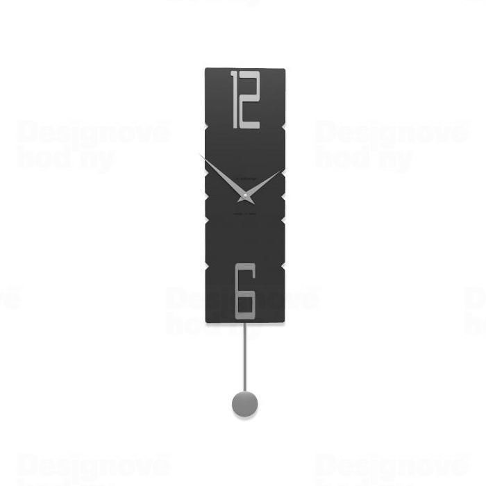 Designové hodiny 11-006 CalleaDesign 63cm (více barev) Barva antracitová černá - 4 163045