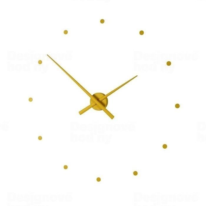 Designové nástěnné hodiny NOMON OJ hořčicové 50cm 163431