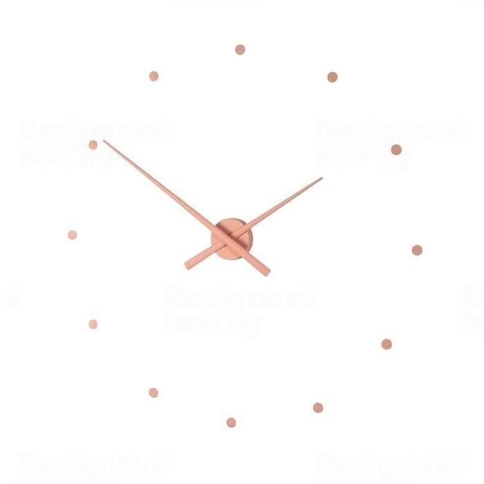 Designové nástěnné hodiny NOMON OJ starorůžové 80cm 163437
