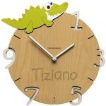 Dětské nástěnné hodiny s vlastním jménem CalleaDesign krokodýl 36cm 163511