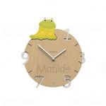 Dětské nástěnné hodiny s vlastním jménem CalleaDesign žába 36cm 163513