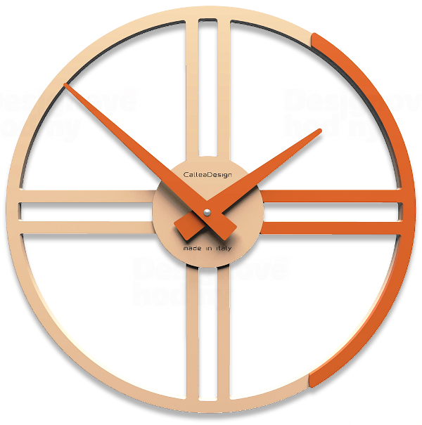 Designové hodiny 10-016 CalleaDesign Gaston 35cm (více barevných verzí) Barva švestkově šedá - 34 164038