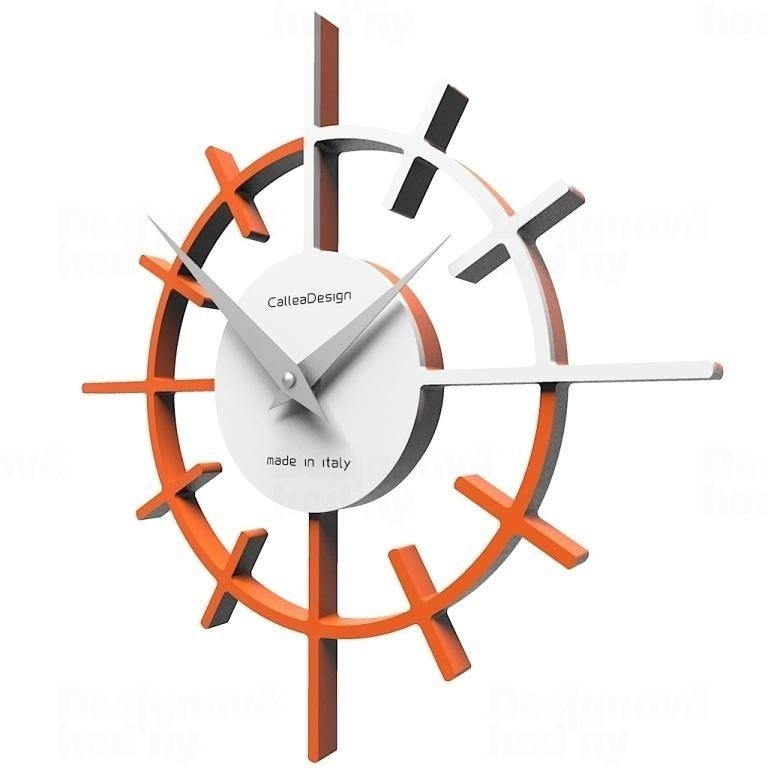 Designové hodiny 10-018 CalleaDesign Crosshair 29cm (více barevných verzí) Barva černá klasik - 5 164781