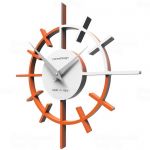Designové hodiny 10-018 CalleaDesign Crosshair 29cm (více barevných verzí) Barva švestkově šedá - 34 164801 Hodiny