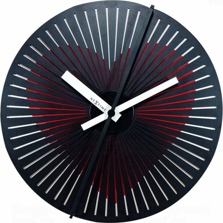 Pohyblivé designové nástěnné hodiny Nextime 3124 Kinegram Heart 30cm 165376