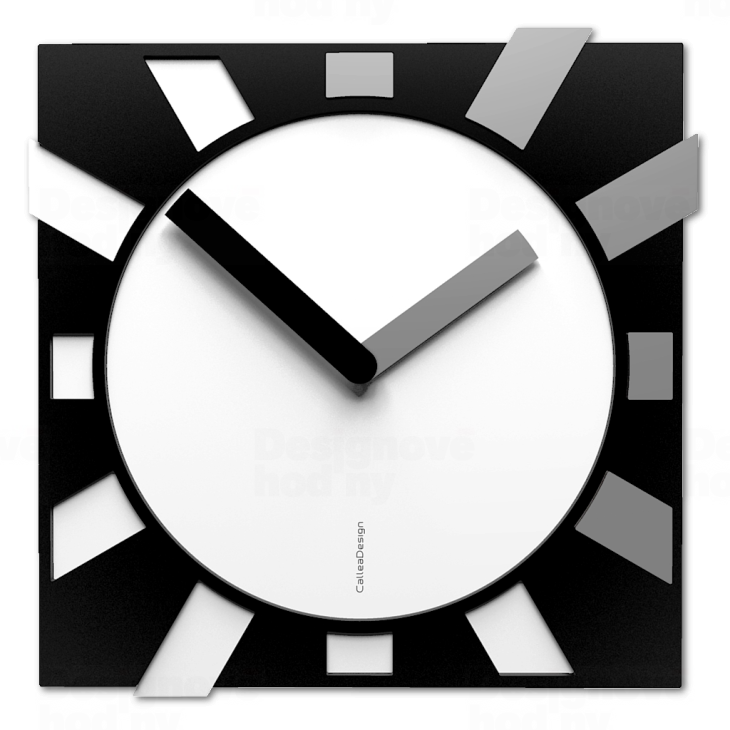 Designové hodiny 10-023 CalleaDesign Jap-O 38cm (více barevných verzí) Barva černá klasik - 5 165852
