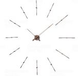 Designové nástěnné hodiny Nomon Merlin Walnut Graphite 125cm 165913 Hodiny