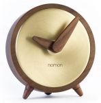 Designové stolní hodiny Nomon Atomo Gold 10cm 165906 Hodiny