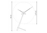 Designové stolní hodiny Nomon Puntero Graphite N 94cm 165957 Hodiny