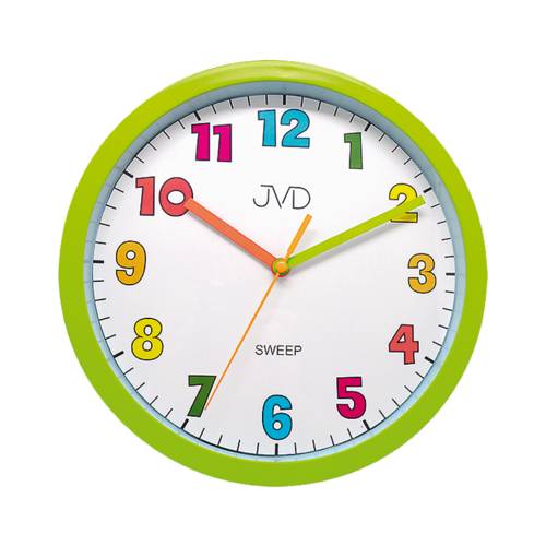 Nástěnné hodiny JVD sweep HA46.4 zelená 156923 Hodiny