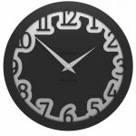 Designové hodiny 10-002 CalleaDesign Labirinto 30cm (více barevných verzí) Barva černá klasik - 5 161933 Hodiny
