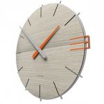 Designové hodiny 10-019n natur CalleaDesign Mike 42cm (více dekorů dýhy) Design bělený dub - 81 164772 Hodiny
