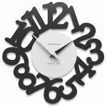 Designové hodiny 10-009 CalleaDesign Mat 33cm (více barevných verzí) Barva caffelatte - 14 163861 Hodiny