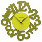 Designové hodiny 10-009 CalleaDesign Mat 33cm (více barevných verzí) Barva tmavě zelená klasik - 77 163873 Hodiny