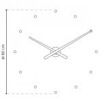 Designové nástěnné hodiny NOMON OJ černé 80cm 160970 Hodiny