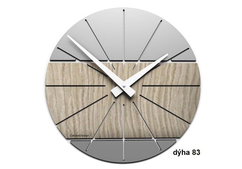 Designové hodiny 10-029 natur CalleaDesign Benja 35cm (více dekorů dýhy) Design tmavý dub - 83 166498