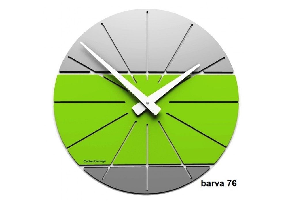 Designové hodiny 10-029 CalleaDesign Benja 35cm (více barevných verzí) Barva zelené jablko - 76 166513