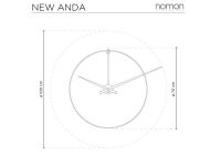 Designové nástěnné hodiny Nomon New Anda L 105cm 161619 Hodiny