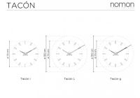 Designové nástěnné hodiny Nomon Tacon 4i 73cm 161622 Hodiny