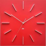 Designové nástěnné hodiny Future Time FT1010RD Square red 40cm 166546