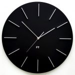 Designové nástěnné hodiny Future Time FT2010BK Round black 40cm 166542