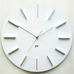 Designové nástěnné hodiny Future Time FT2010WH Round white 40cm 166550