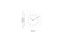 Designové nástěnné hodiny Nomon Tacon 12N Gold 100cm 161631 Hodiny