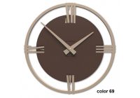 Designové hodiny 10-031 CalleaDesign Sirio 38cm (více barevných verzí) Barva čokoládová-69 - RAL8017 169176 Hodiny