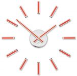 Designové nalepovací hodiny Future Time FT9400RD Modular red 40cm 167160