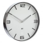 Designové nástěnné hodiny Future Time FT3010WH Flat white 30cm 167146